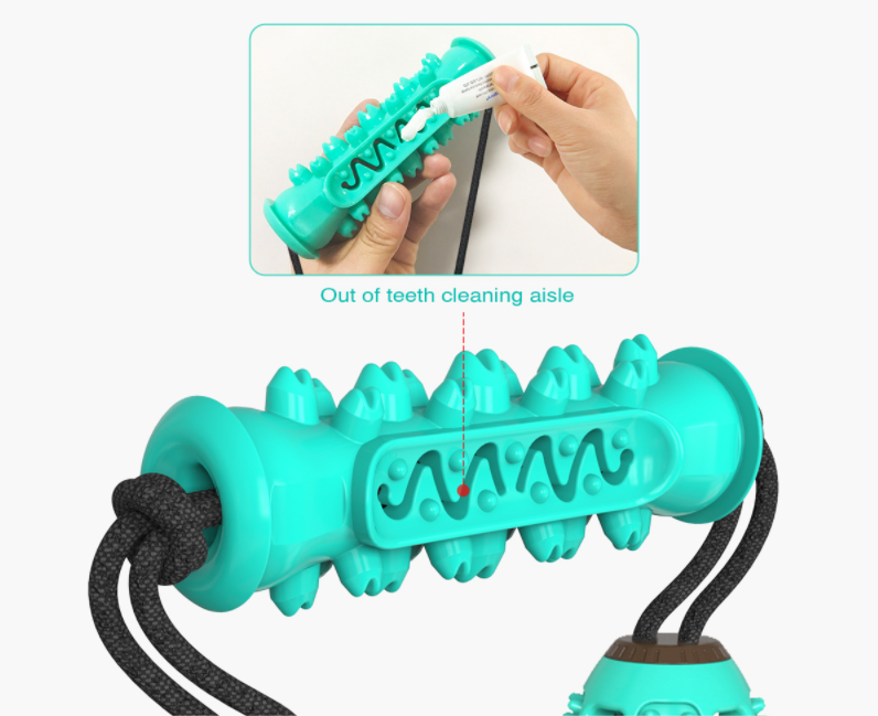 Chew & Clean – Durable Rubber Bone Toy For Healthy Teeth and Happy Pets