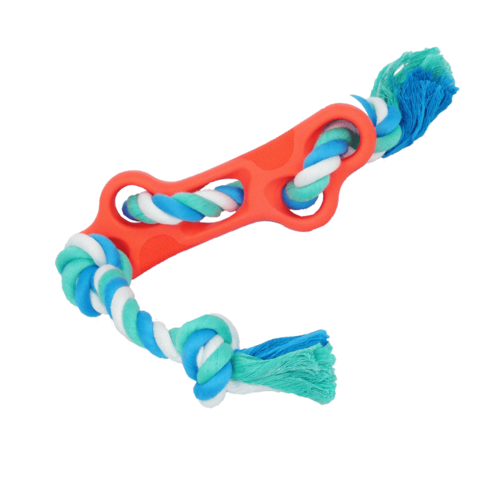 Chew, Tug, Play – The Ultimate Rubber Bone Dog Toy for Endless Fun!