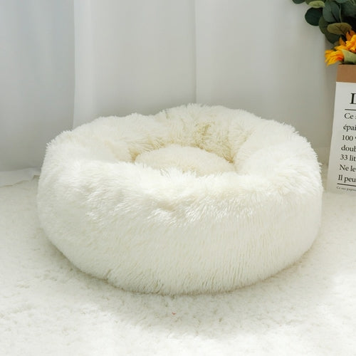 Cozy Round Fleece Pet Bed – Ultimate Comfort for Cats and Dogs