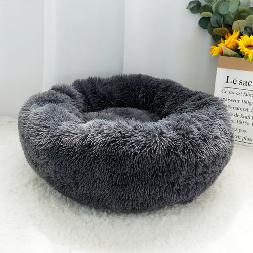 Cozy Round Fleece Pet Bed – Ultimate Comfort for Cats and Dogs