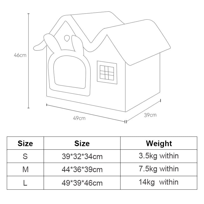 Cozy & Convenient – Plush Pet House with Removable Roof for Ultimate Comfort