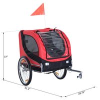 Foldable Pet Bike Trailer – Comfortable and Secure Bicycle Carrier for Dogs and Cats