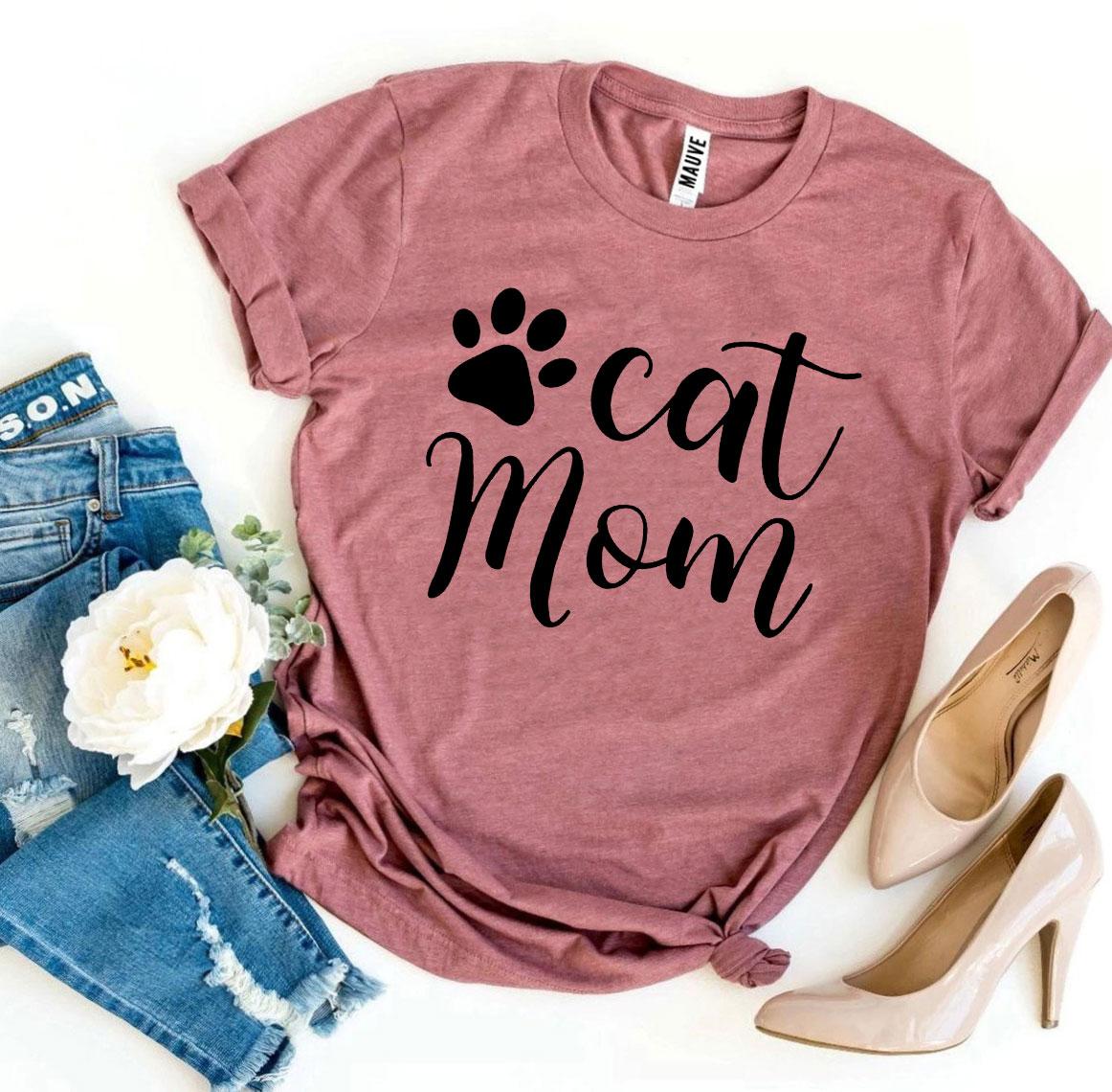 Proudly Purrfect – ‘Cat Mom’ T-Shirt